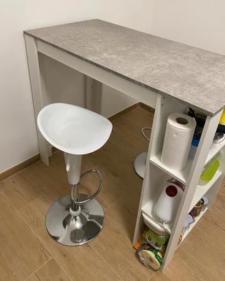 Tavolo snack con 2 sgabelli