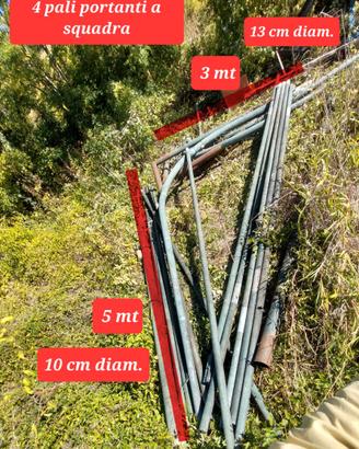 ombreggiante carport professionale metallo zincato