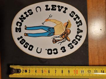 sticker adesivo levi strauss anni 70 80