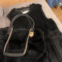 Gilet e borsa lapin Elisabetta Franchi