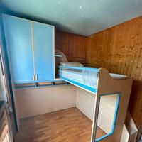 Cameretta completa 2 letti con soppalco