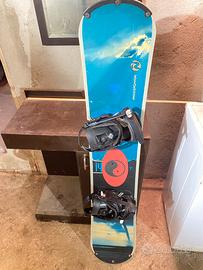 Tavola Snowboard 140cm+attacchi+scarponi Rossignol
