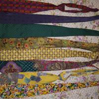 8 cravatte vintage colorate