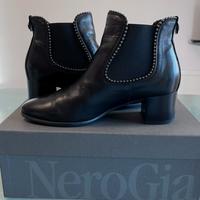 Stivaletti Nero Giardini n.35 tacco 4,5 cm