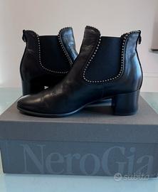 Stivaletti Nero Giardini n.35 tacco 4,5 cm