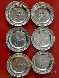 Sottobicchieri acciaio inox 18/10, anni '50 / '60