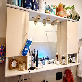 Mobile bagno con specchio e luci