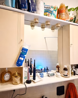 Mobile bagno con specchio e luci