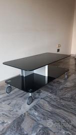 tavolino in cristallo portatv