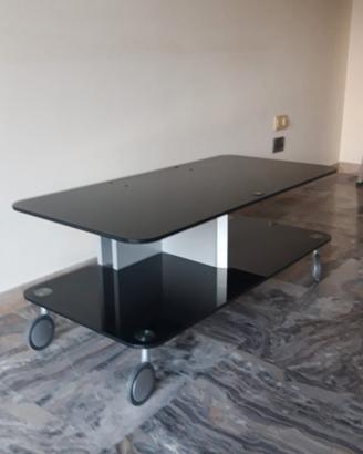 tavolino in cristallo portatv