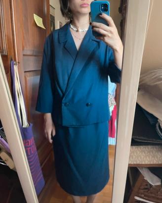 Completo sartoriale vintage giacca + gonna