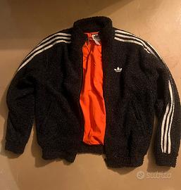Felpa Giubbotto Adidas Originals (GRIGIO -ARANCIO)