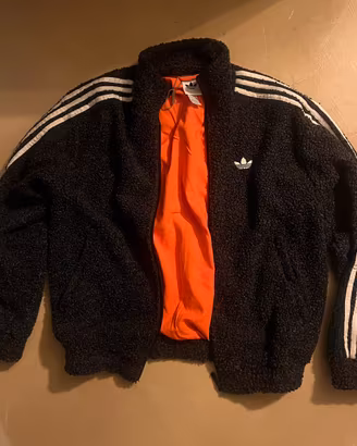 Felpa Giubbotto Adidas Originals (GRIGIO -ARANCIO)