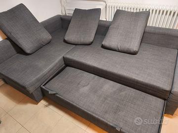 Divano letto/contenitore IKEA Friheten grigio.