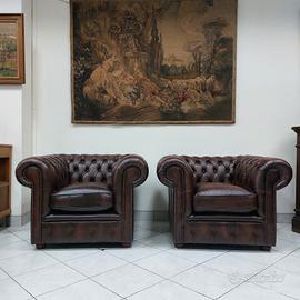 Coppia di poltrone chesterfield club... chester 