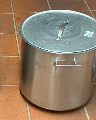 Pentola inox 50 litri con tino filtro