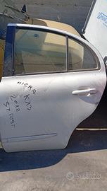 NISSAN MICRA K13 2012 PORTA POSTERIORE SX