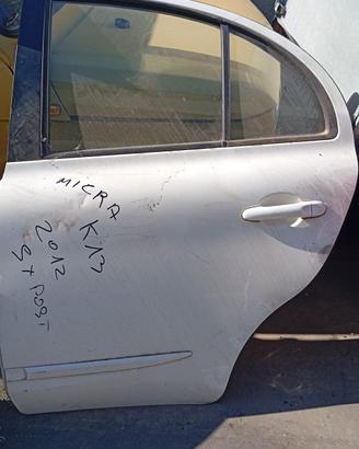 NISSAN MICRA K13 2012 PORTA POSTERIORE SX
