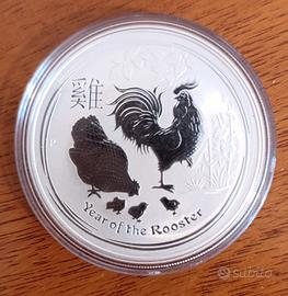 Moneta argento 1 oz 9999, Australia,Lunar II 2017.