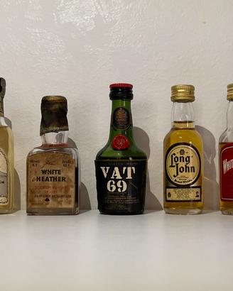 7 Mignon Liquori Vintage - Whisky Scozzesi Rari