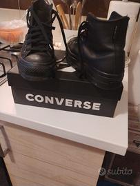 snachers in pelle converse 