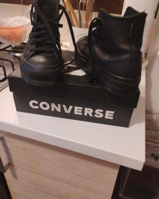 snachers in pelle converse 