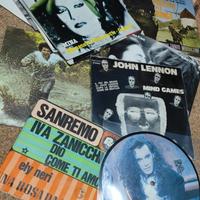 45 giri dischi vinile Beatles Battisti