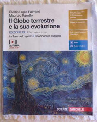 il globo terrestre e la sua evoluzione blu