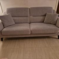 divano vellutino grigio 260x90 seminuovo 