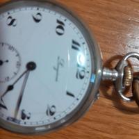 orologio da taschino longines in argento .