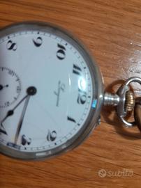orologio da taschino longines in argento .