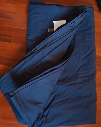 telo cotone pesante per arredamento blu