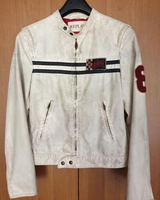GIUBBINO REPLAY ECOPELLE INVECCHIATO VINTAGE