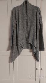 Cardigan grigio melange 