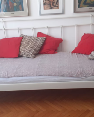 letto Tromsnes in ferro battuto bianco Ikea