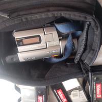 videocamera della Sony 8mm