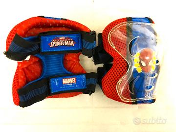 Protezioni skate/pattini .Spiderman + guanti