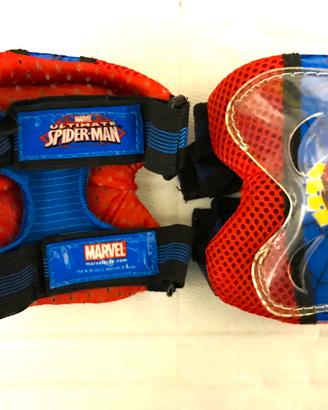 Protezioni skate/pattini .Spiderman + guanti