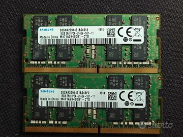 32Gb (2x16Gb) Samsung DDR4 Sodimm 2666Mhz