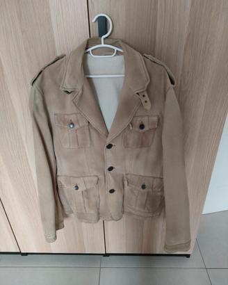Giacca uomo in vera pelle scamosciata 