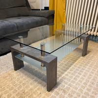 Tavolino da sala in vetro