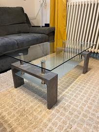 Tavolino da sala in vetro