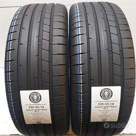 2 GOMME 235 55 18 DUNLOP A54190