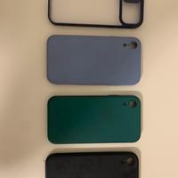 4 Cover telefono Iphone XR e pellica vetro nuova