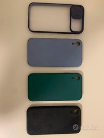 4 Cover telefono Iphone XR e pellica vetro nuova