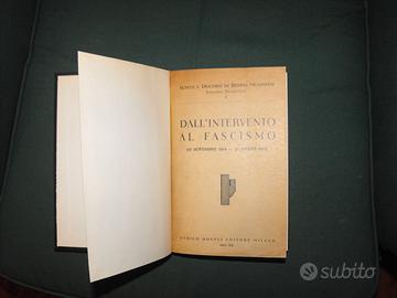 Libro dall'intervento al fascismo