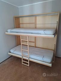 Letto a castello richiudibile