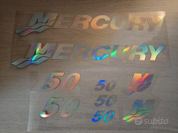 Adesivi Fuoribordo Motore Marino Mercury 