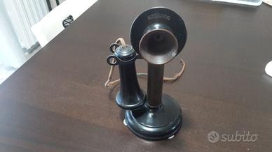 Kellog - Telefono antico - candlestik - bachelite