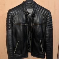 Giacca/Giubbotto di pelle nera M Zara